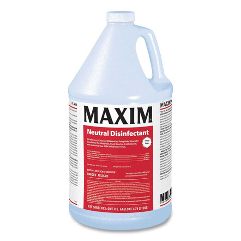 Maxim Lemon Scent Neutral Disinfectant, 1 Gallon Bottle -- 4 per case