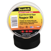 3M Scotch 88 Black Super Vinyl Electrical Tape, 0.75 inch x 66 Feet -- 1 roll