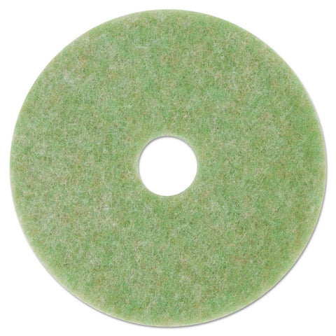 3M Green and Amber Low Speed TopLine Autoscrubber Floor Pad, 17 inch Diameter -- 5 per case