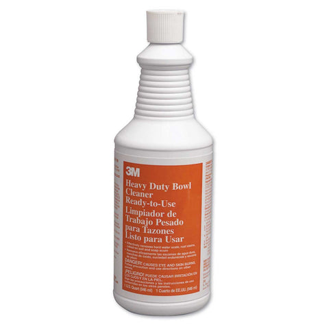 3M Heavy Duty Bowl Cleaner Liquid, 1 Quart Bottle -- 12 per case