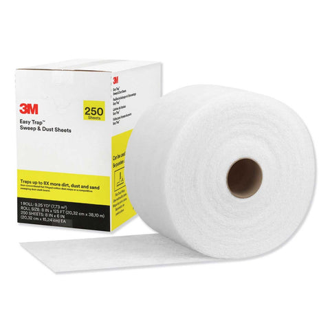 3M White Easy Trap Duster, 8 inch x 125 Feet Roll