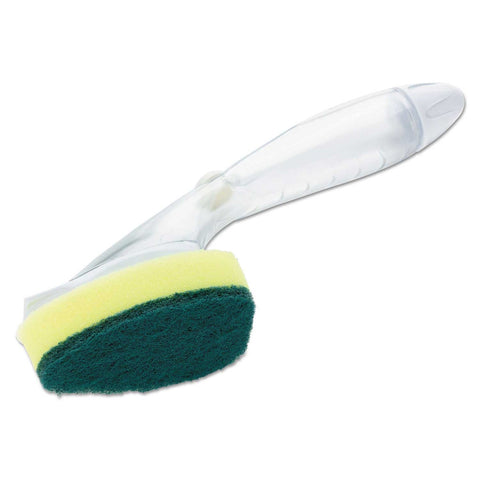 Scotch-Brite Yellow with Green Soap-Dispensing Dishwand, 2.5 x 9.5 inch -- 4 per case