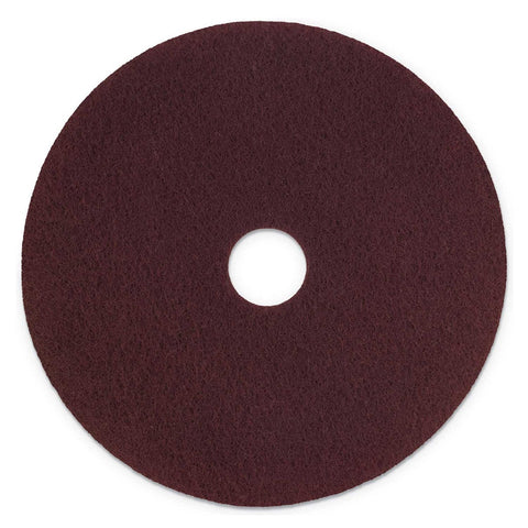 Scotch Brite Maroon Non Woven Nylon Fiber Surface Preparation Pad Plus, 17 inch Diameter -- 5 per case
