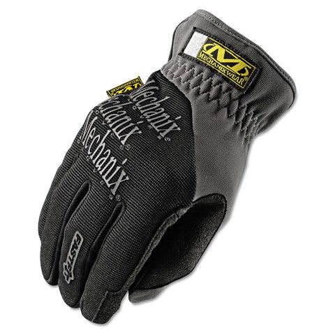 Mechanix Wear Fastfit Spandex Synthetic Leather Black X-Large Work Gloves -- 1 pair