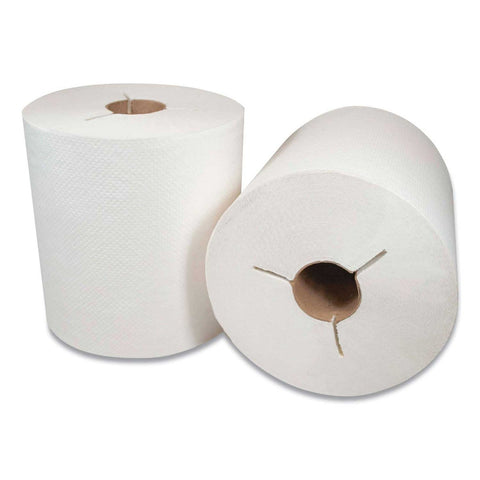 Morcon White 1 Ply Y Notch Hardwound Roll Towel, 7.88 inch -- 6 per case