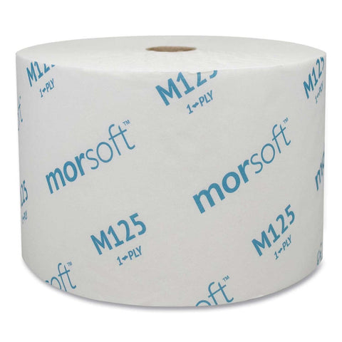 Morcon Tissue Septic Safe 1-Ply White Small Core Bath Tissue - 2500 sheets per roll -- 24 rolls per case