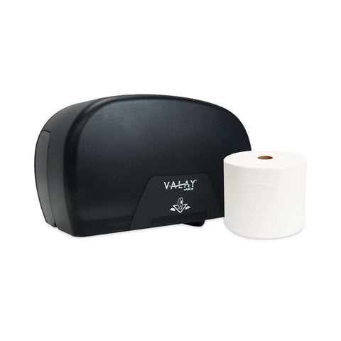 Morcon Black Morsoft Plastic Small Core Tissue Dispenser, 5.4 x 8.51 x 13.55 inch