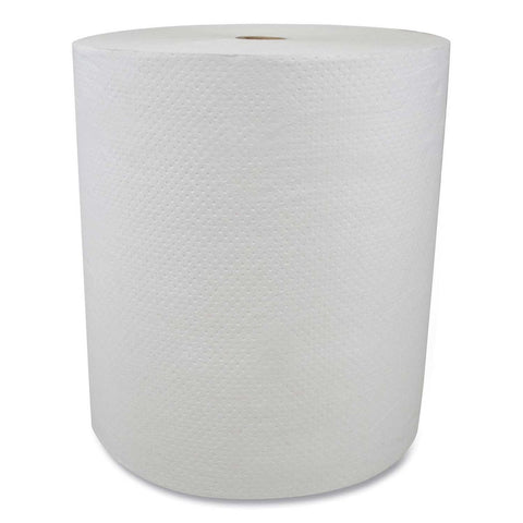 Morcon Tissue Valay 1-Ply Paper White Unscented Proprietary Roll Towel, 8 inch x 800 feet -- 6 rolls per case