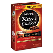 Nescafe Tasters Choice House Blend Instant Coffee, 0.1 Ounce Stick - 6 per box -- 12 boxes per case