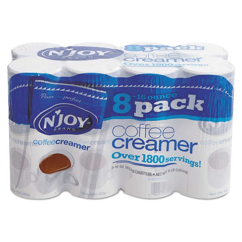 NJoy Non Dairy Coffee Creamer, 16 Ounce Canister -- 8 per case