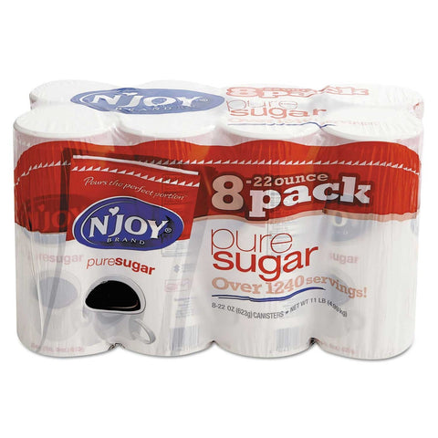 Njoy Pure Cane Sugar, 22 Ounce Canister -- 8 per case