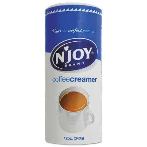 NJoy Original Non Dairy Coffee Creamer, 12 Ounce Canister - 3 count per pack -- 1 pack per case