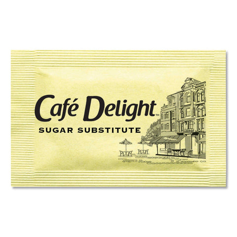 Cafe Delight Yellow Sweetener Packet, 0.08 Gram -- 2000 per case