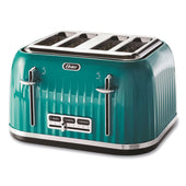 Oster Teal 4 Slice Toaster with Textured Design with Chrome Accents, 12 x 13 x 8 inch