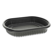 Pactiv EarthChoice ClearView MealMaster Polypropylene Black Carryout Container, 36 Ounce -- 250 per case