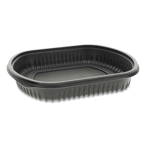Pactiv EarthChoice ClearView MealMaster Polypropylene Black Carryout Container, 36 Ounce -- 250 per case