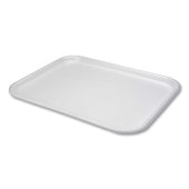 Pactiv Polystyrene White Number 1216 Supermarket Tray, 16.25 x 12.63 x 0.63 inch -- 100 per case