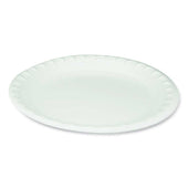 Pactiv Polystyrene White Laminated Foam Plate, 10.25 inch Diameter -- 540 per case