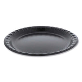 Pactiv Polystyrene Black Laminated Foam Plate, 10.25 inch Diameter -- 540 per case