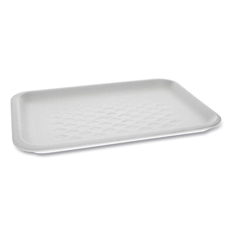 Pactiv Polystyrene White Number 2S Supermarket Tray, 10.75 x 5.5 x 1.2 inch -- 500 per case