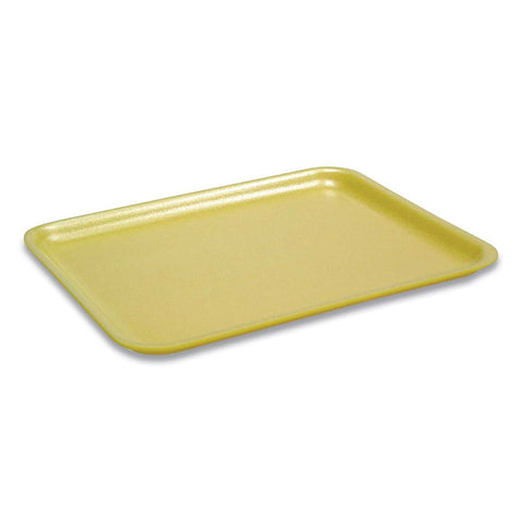 Pactiv Polystyrene Yellow Number 17S Supermarket Tray, 8.4 x 4.5 x 0.7 inch -- 1000 per case