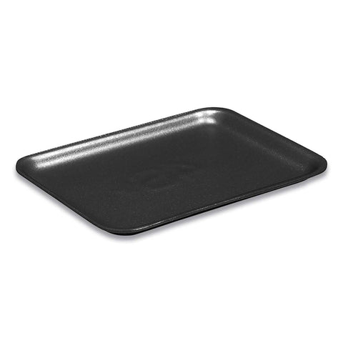 Pactiv Polystyrene Black Number 4PZ Supermarket Trays, 9.25 x 7.25 x 1.38 inch -- 400 per case