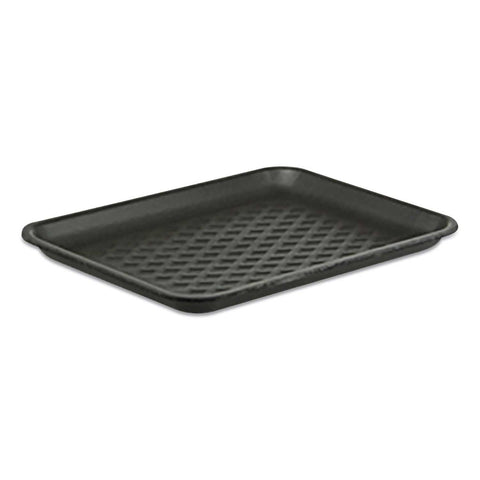 Pactiv Polystyrene Black Number 27S Supermarket Tray, 15 x 5.5 x 0.93 inch -- 250 per case