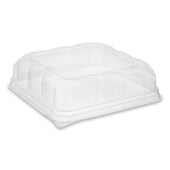 Pactiv Plastic Clear Recycled Square Dome Lid Only, 7.5 x 7.5 x 2.02 inch -- 195 per case