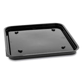 Pactiv Plastic Black Recycled Square Base, 7.5 x 7.5 x 0.56 inch -- 195 per case