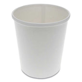 Pactiv White Paper Round Food Container, 32 Ounce -- 500 per case