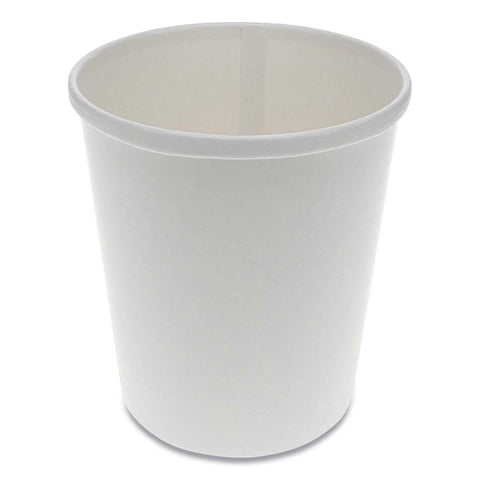 Pactiv White Paper Round Food Container, 32 Ounce -- 500 per case