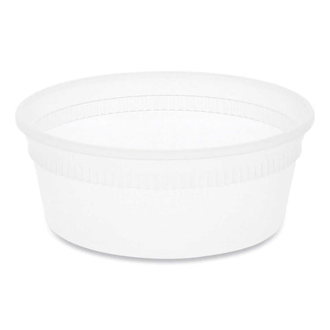 Pactiv Delitainer Translucent Microwavable Container, 8 Ounce -- 480 per case