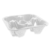 Pactiv EarthChoice Four Cup Carrier with Food Tray, 8 to 32 Ounce -- 300 per case