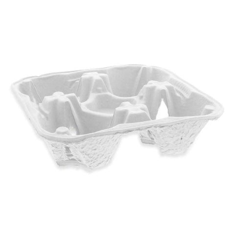 Pactiv EarthChoice Four Cup Carrier with Food Tray, 8 to 32 Ounce -- 300 per case