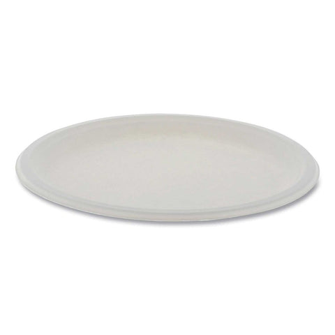 Pactiv EarthChoice Natural Compostable Fiber Blend Bagasse Plate, 10 inch Diameter -- 500 per case