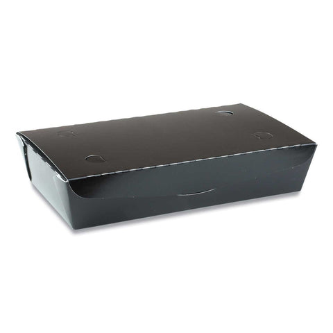 Pactiv EarthChoice OneBox Black Paper Box, 55 Ounce -- 100 per case
