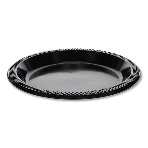 Pactiv Prairieware OPS Black Plate, 10.25 inch Diameter -- 500 per case