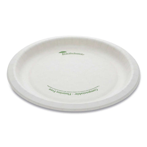 Pactiv EarthChoice White Compostable Pressware Plate, 9 inch Diameter -- 450 per case