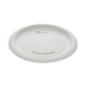 Pactiv EarthChoice White Compostable Pressware Paper Plate, 10 inch Diameter -- 300 per case