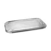 Pactiv 1/3 Size Aluminum Steam Pan Lid Only, 12.31 x 6.19 inch -- 200 per case