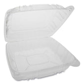 Pactiv Sensation SmartLock Clear Hinged Lid Container, 9.21 x 8.87 x 3.07 inch -- 200 per case