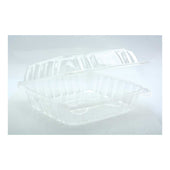Pactiv Clear Hinged Lid Container, 8.34 x 8.24 x 3.05 inch -- 200 per case