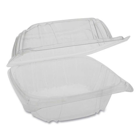 Pactiv Sensation SmartLock Clear Hinged Lid Container, 5.74 x 5.95 x 3.1 inch -- 500 per case