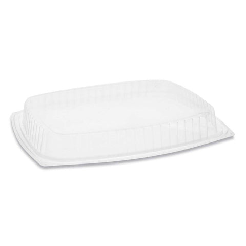 Pactiv Showcase Clear 3 Compartment Deli Container Lid Only, 48/64 Ounce -- 220 per case