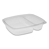 Pactiv Showcase Clear 3 Compartment Deli Container Base, 10 to 23 Ounce -- 220 per case