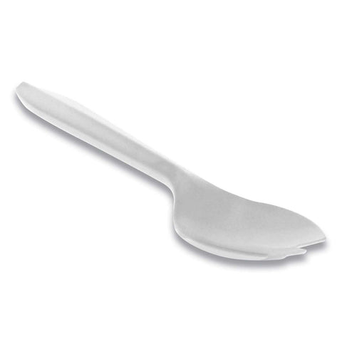 Pactiv Fieldware Polypropylene Mediumweight White Spork -- 1000 per case