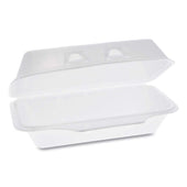 Pactiv SmartLock White Foam Hinged Container, 8.75 x 4.5 x 3.13 inch -- 440 per case