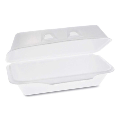 Pactiv SmartLock White Foam Hinged Container, 8.75 x 4.5 x 3.13 inch -- 440 per case