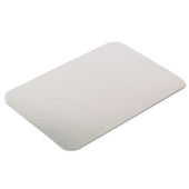 Pactiv White Aluminum Rectangular Flat Bread Pan Cover, 8.4 x 5.9 inch -- 400 per case