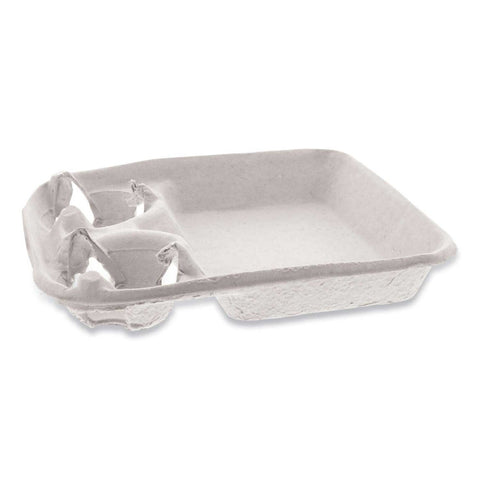 Pactiv EarthChoice Two Cup Carrier with Food Tray, 8 24 Ounce Two Cups -- 200 per case